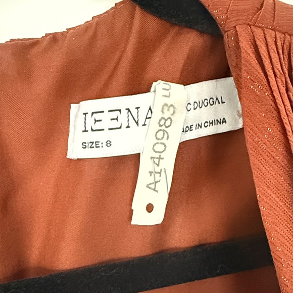 Mac Duggal Sleeveless Rust Tiered Maxi Dress Size 8 - Picture 4 of 7